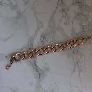 Chunky Rose Gold Plated Chain Link Bracelet